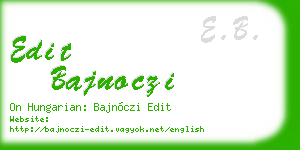 edit bajnoczi business card