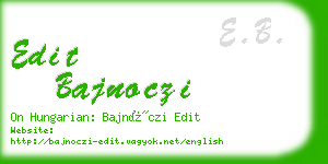 edit bajnoczi business card